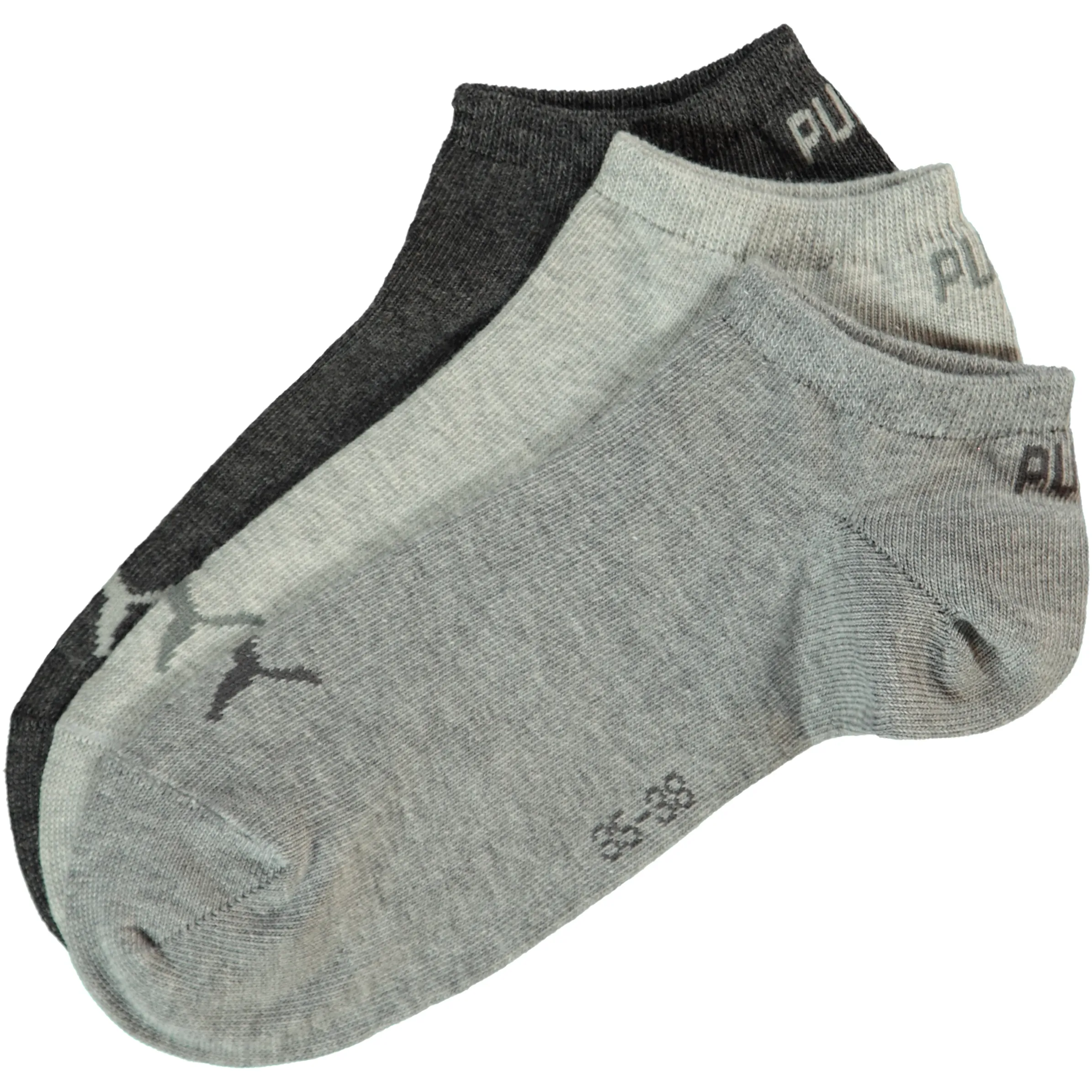 Puma Puma Sneakersocken PLAIN 3er Pack Grau 742312 800 GRAU 1